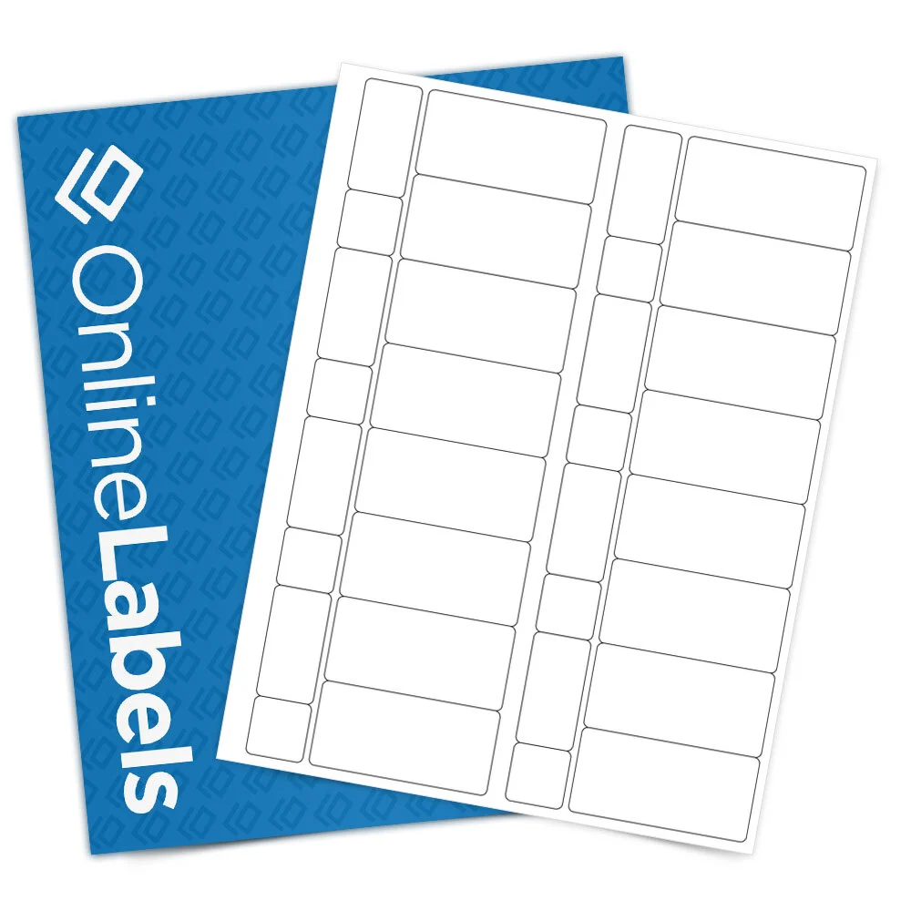 OnlineLabels OL120 Standard White Matte Sheet Labels