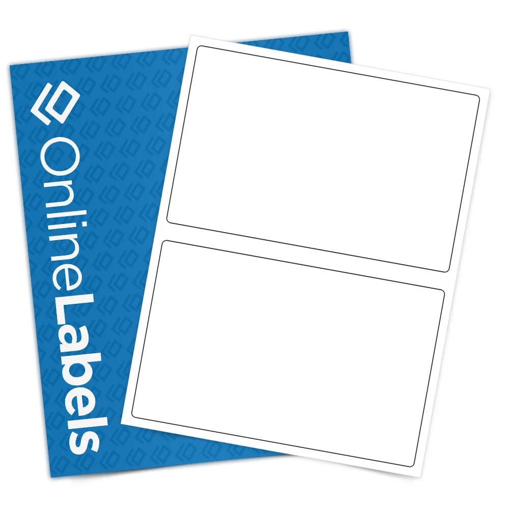 OnlineLabels OL131 Standard White Matte Sheet Labels