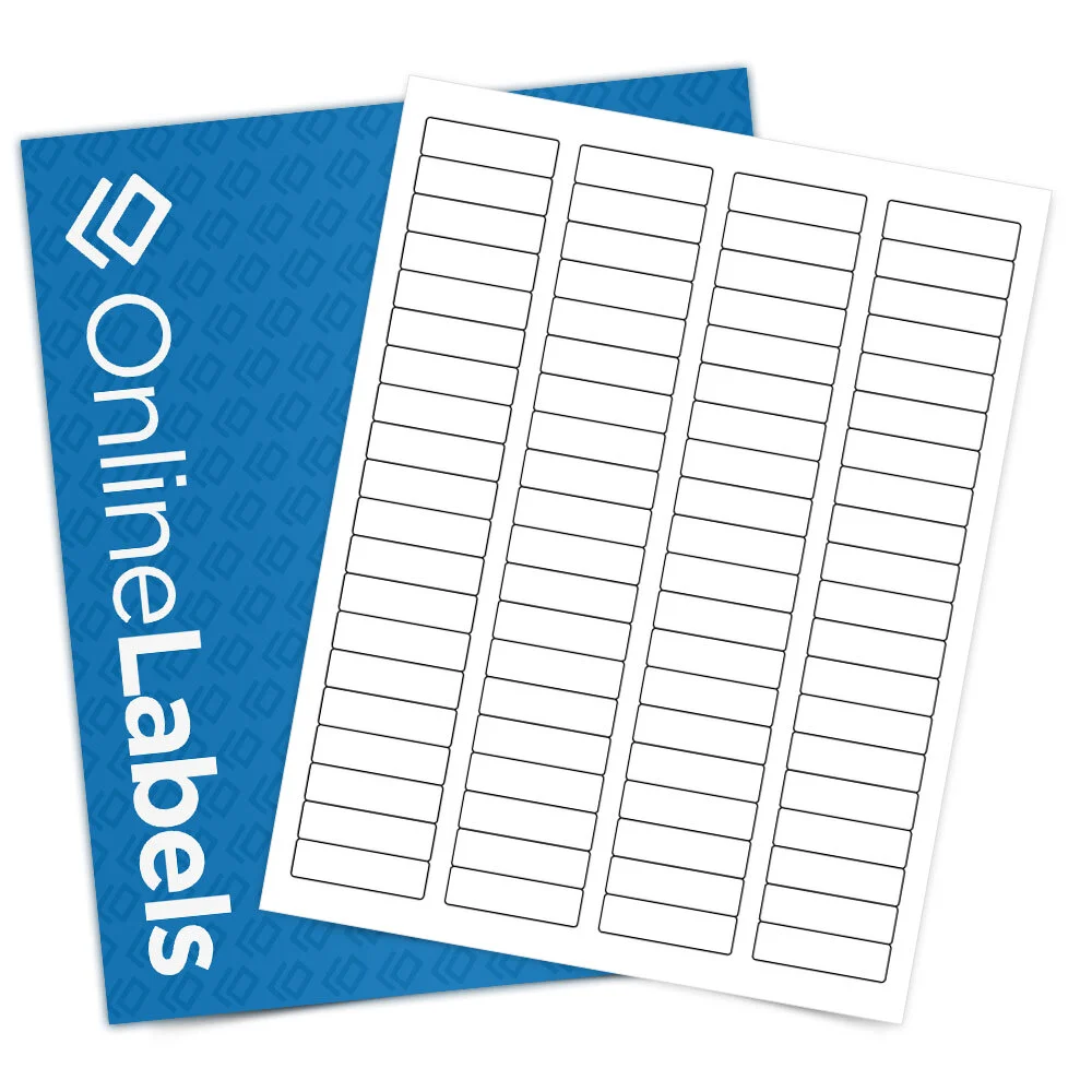 OnlineLabels OL161 Standard White Matte Sheet Labels