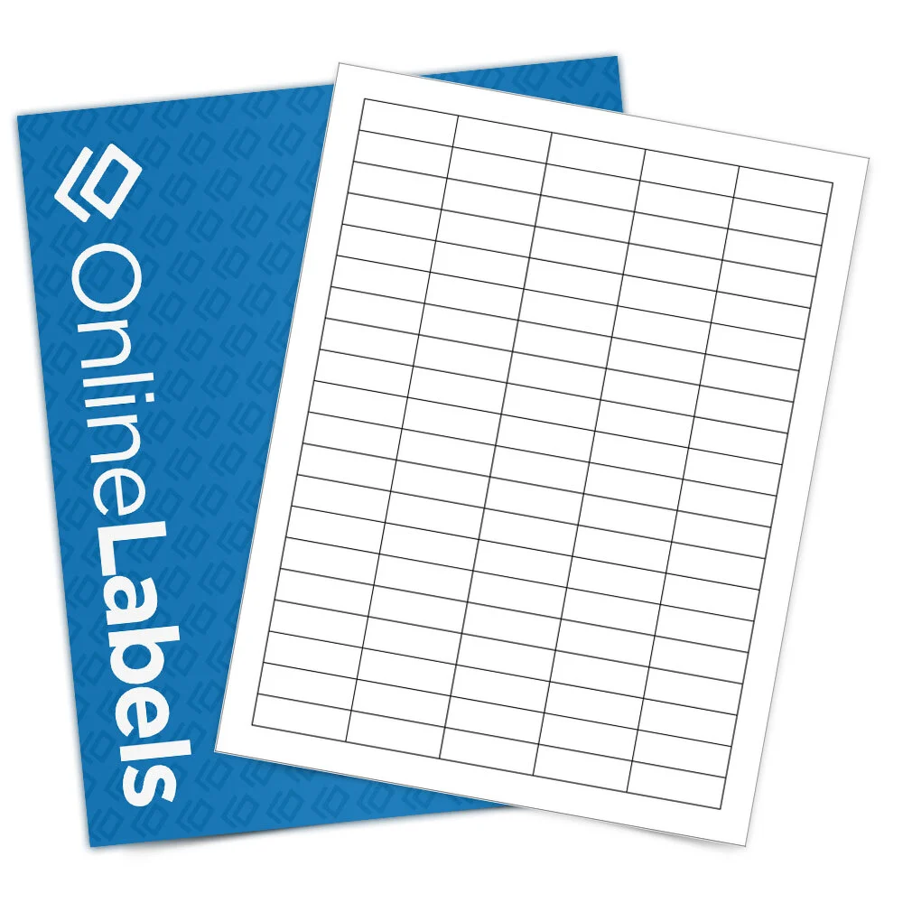 OnlineLabels OL1100 Standard White Matte Sheet Labels