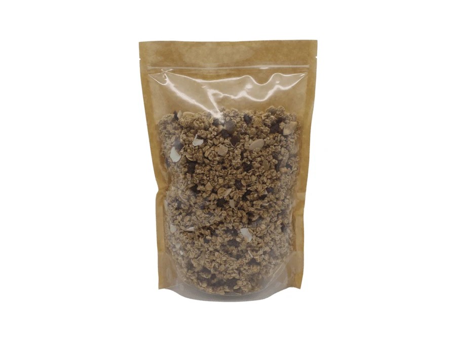 Stand-Up Pouch Kraft Paper With Oval Window Brown product image
